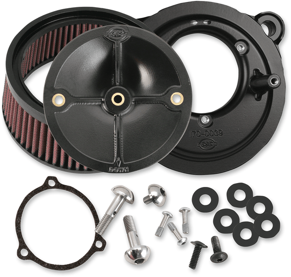 S&S Cycle 170-0058 Stealth Air Cleaner Kit for S&S Super E & G Carbs - sxspowersports