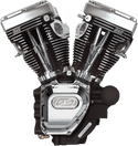 S&S Cycle 310-0548A T143 Long Block Engine - Wrinkle Black/Chrome - sxspowersports