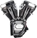 S&S Cycle 310-0548A T143 Long Block Engine - Wrinkle Black/Chrome - sxspowersports