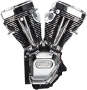 S&S Cycle 310-0737A T143 Long Block Engine - Wrinkle Black/ Chrome - sxspowersports