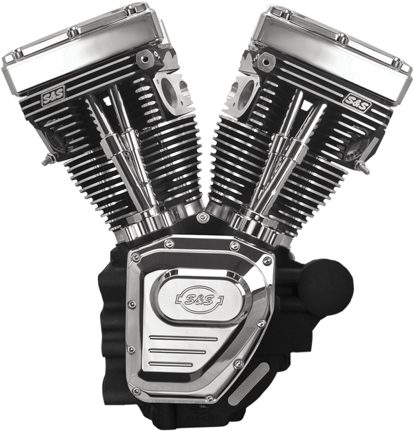 S&S Cycle 310-0836A T124LC Series Long Block Engine - Black - sxspowersports