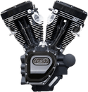 S&S Cycle 310-0836A T124LC Series Long Block Engine - Black - sxspowersports
