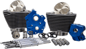S&S Cycle 310-1055 M8 Power Package Kit - Water Cooled, Gear Drive, Highlighted Fins, Black Pushrod Tubes - sxspowersports