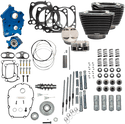 S&S Cycle 310-1108A 128in. Power Packages for M-Eight with Highlighted Fins - Gear Drive Cam - Black Granite - sxspowersports