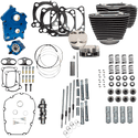 S&S Cycle 310-1108A 128in. Power Packages for M-Eight with Highlighted Fins - Gear Drive Cam - Black Granite - sxspowersports