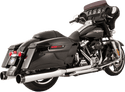 S&S Cycle 550-0677A El Dorado True Dual Exhaust System - Chrome with Thruster End Caps - sxspowersports