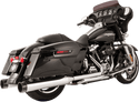 S&S Cycle 550-0677A El Dorado True Dual Exhaust System - Chrome with Thruster End Caps - sxspowersports
