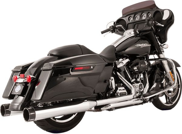 S&S Cycle 550-0677A El Dorado True Dual Exhaust System - Chrome with Thruster End Caps - sxspowersports