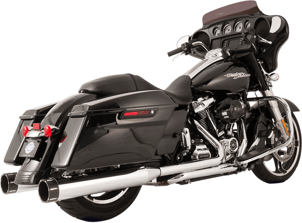 S&S Cycle 550-0678A El Dorado True Dual Exhaust System - Chrome with Tracer End Caps - sxspowersports