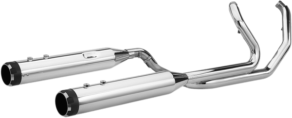 S&S Cycle 550-0699B El Dorado Dual Exhaust System - Chrome with Thruster End Caps - sxspowersports