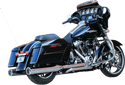 S&S Cycle 550-0699B El Dorado Dual Exhaust System - Chrome with Thruster End Caps - sxspowersports