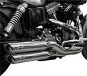 S&S Cycle 550-0724 Slash-Cut Slip On Mufflers - Black Ceramic - sxspowersports