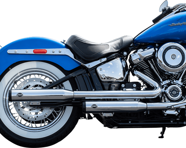 S&S Cycle 550-0737 Grand National Slip-On Mufflers - Race Only - Black Ceramic - sxspowersports