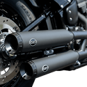 S&S Cycle 550-0737 Grand National Slip-On Mufflers - Race Only - Black Ceramic - sxspowersports