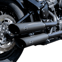 S&S Cycle 550-0739 Slash-Cut Mufflers - Race Only - Chrome - sxspowersports