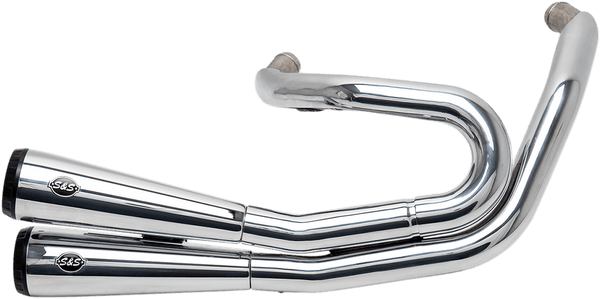 S&S Cycle 550-0760 Grand National 2-Into-2 Exhaust Systems without Catalytic Converters - Black Ceramic - sxspowersports