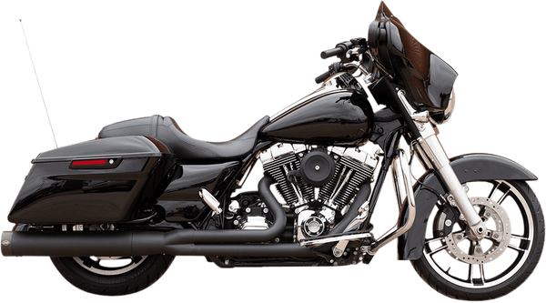S&S Cycle 550-0831 Shadow Muffler Kit - Black Ceramic with Black Highlighted Machined End Cap - sxspowersports