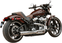S&S Cycle 550-0857 Superstreet Race 2-Into-1 Exhaust Systems - Black with Black End Cap - sxspowersports