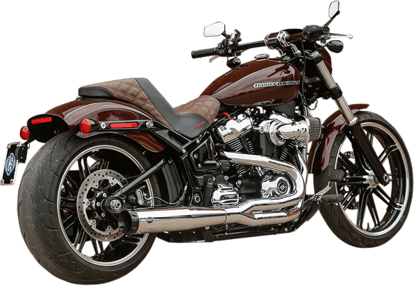 S&S Cycle 550-0857 Superstreet Race 2-Into-1 Exhaust Systems - Black with Black End Cap - sxspowersports
