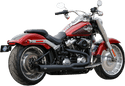 S&S Cycle 550-0858 Superstreet Race 2-Into-1 Exhaust Systems - Chrome with Black End Cap - sxspowersports