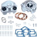 S&S Cycle 90-1491 Super Stock Cylinder Heads (O-ring Intake) - 3-5/8in. Bore, High Compression - Natural Finish - sxspowersports