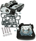 S&S Cycle 900-0349 Super Stock 91cc Cylinder Head Kit - .640in. Lift Springs - Wrinkle Black Powder-Coat - sxspowersports
