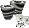 S&S Cycle 910-0182 3 1/2in. Bore Cylinder and Piston Kit - Wrinkle Black - sxspowersports