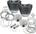 S&S Cycle 910-0205 97in. Big Bore Kit for 88in. Motors - Black Powder-Coat - sxspowersports