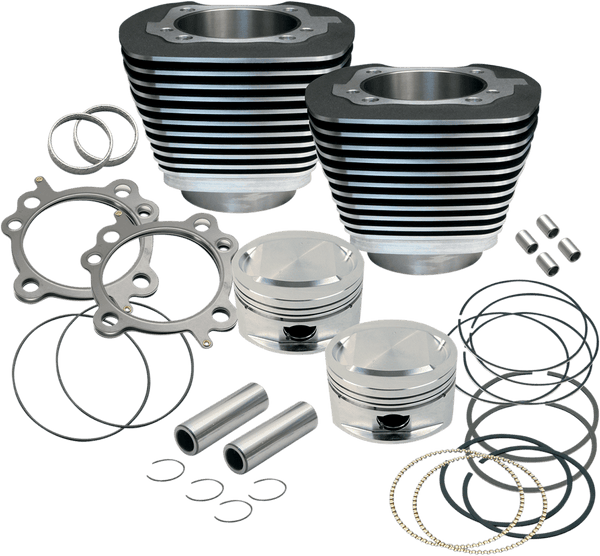 S&S Cycle 910-0474 117in. Big Bore Kit - Black Powder-coat - sxspowersports