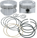 S&S Cycle 92-1201 Forged Piston Kit for 95ci. Big Bore Kit - Standard Bore 3 7/8in. - .010in. Oversized - sxspowersports