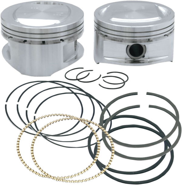 S&S Cycle 92-1201 Forged Piston Kit for 95ci. Big Bore Kit - Standard Bore 3 7/8in. - .010in. Oversized - sxspowersports