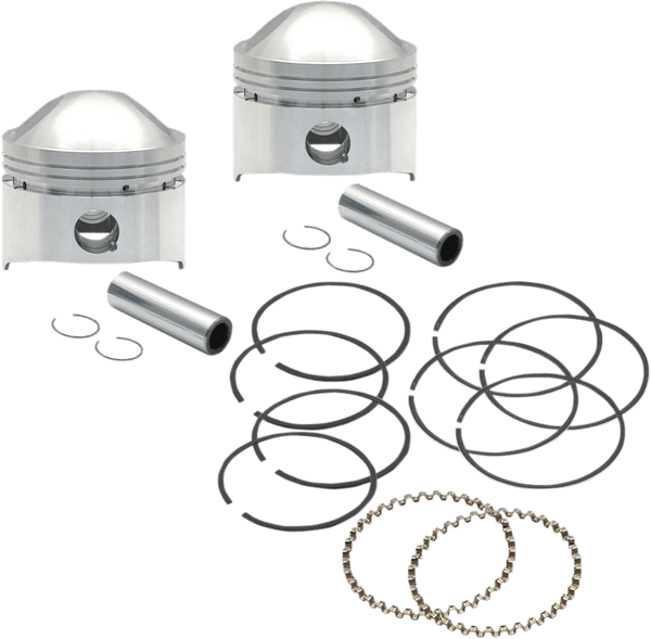 S&S Cycle 92-1201 Forged Piston Kit for 95ci. Big Bore Kit - Standard Bore 3 7/8in. - .010in. Oversized - sxspowersports