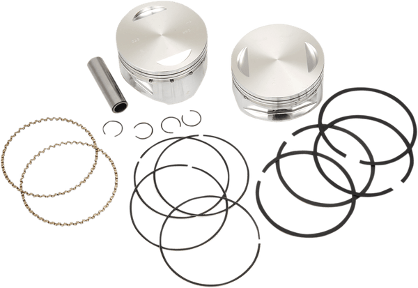 S&S Cycle 92-1400 Forged Piston Kit for 100ci./107ci. Motor - Standard Bore 4in. - sxspowersports