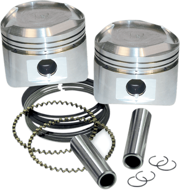 S&S Cycle 92-20265 3 1/2in. Forged Piston Kit for Super Stock Heads - 0.005 Oversized - sxspowersports