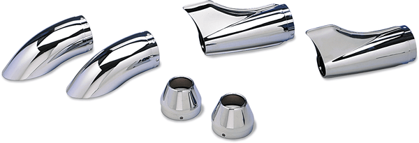 SuperTrapp 108-8022 End Cap - Chrome - Turndown/Out - sxspowersports
