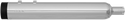 SuperTrapp 144-65226 4in. Stout Slip-On Muffler - Chrome/Black Ceramic - sxspowersports
