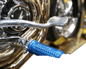 Thrashin Supply Company TSC-2017-4-D Burnout Male-Mount Footpegs - Blue Anodized - sxspowersports