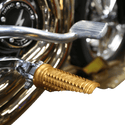 Thrashin Supply Company TSC-2017-5-D Burnout Male-Mount Footpegs - Gold Anodized - sxspowersports