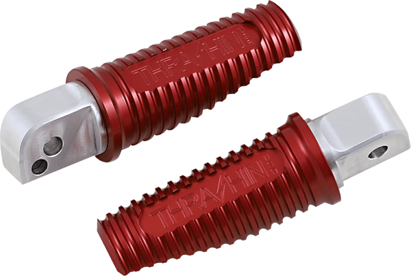Thrashin Supply Company TSC-2018-2-SR Canyon Passenger Footpegs - Red Anodized - sxspowersports