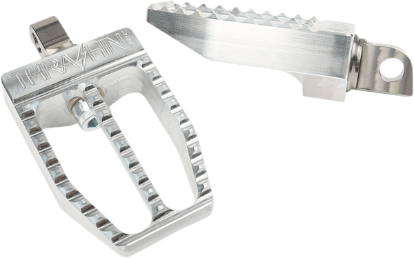Thrashin Supply Company TSC-2019-0-D Militant Male-Mount Footpegs - Raw Aluminum - sxspowersports