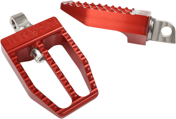 Thrashin Supply Company TSC-2019-2-D Militant Male-Mount Footpegs - Red Anodized - sxspowersports
