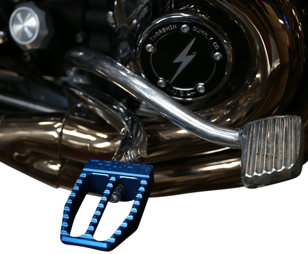 Thrashin Supply Company TSC-2019-4-D Militant Male-Mount Footpegs - Blue Anodized - sxspowersports