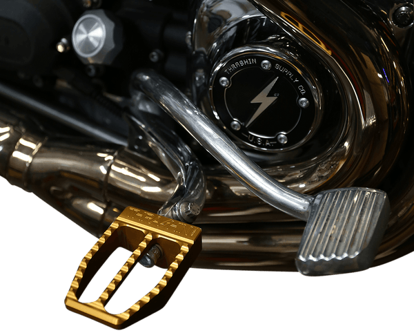 Thrashin Supply Company TSC-2019-5-D Militant Male-Mount Footpegs - Gold Anodized - sxspowersports
