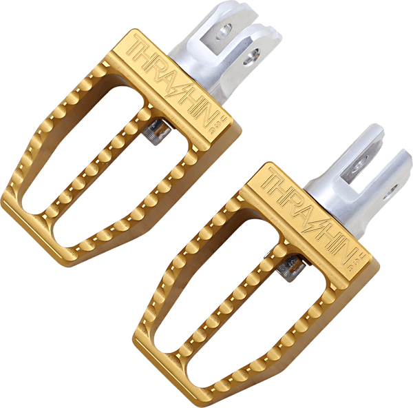 Thrashin Supply Company TSC-2019-5-SF Militant Driver Footpegs - Gold Anodized - sxspowersports