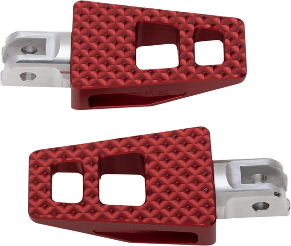 Thrashin Supply Company TSC-2020-2-SF P-54 Extra Grip Driver Footpegs - Red - sxspowersports