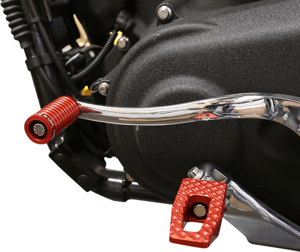 Thrashin Supply Company TSC-2021-2-D P-54 Slim Male-Mount Footpegs - Red - sxspowersports