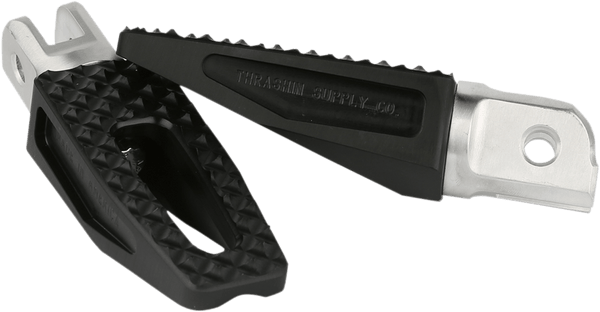 Thrashin Supply Company TSC-2028-1 P-54 Slim Driver Footpegs - Black Anodized - sxspowersports