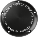 Thrashin Supply Company TSC-3010-4 Derby Cover - Classic - Machine Cut Black Anodized - sxspowersports
