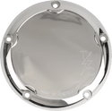 Thrashin Supply Company TSC-3013-3 Dished Derby Cover - Chrome - sxspowersports
