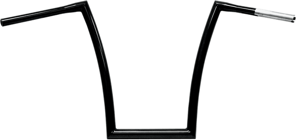 Todds Cycle 0601-2726 1-1/4in. Strip Handlebar - 12in. - Gloss Black - sxspowersports
